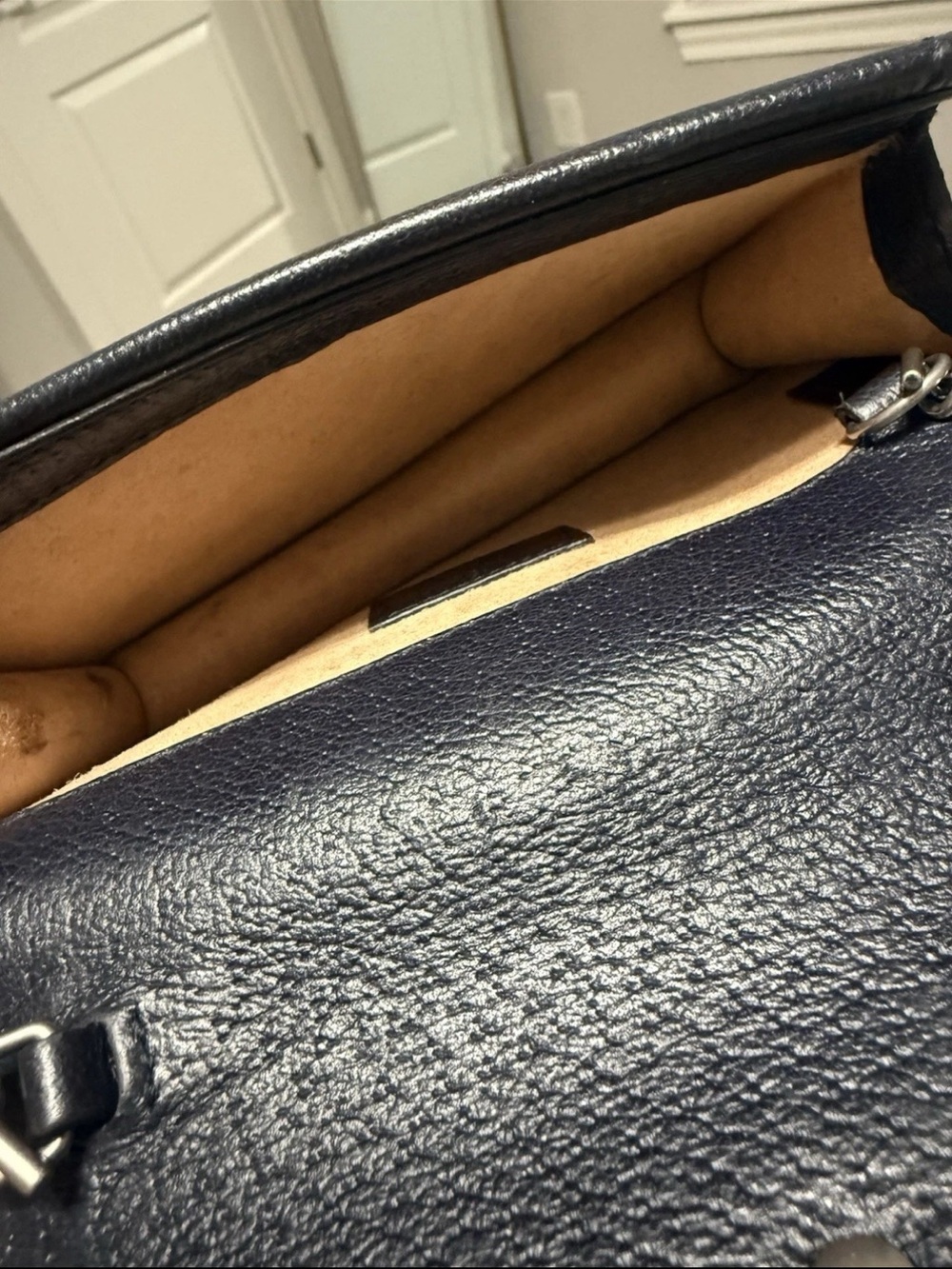 Gucci Beige and Black mini cross body purse - Picture 7 of 8